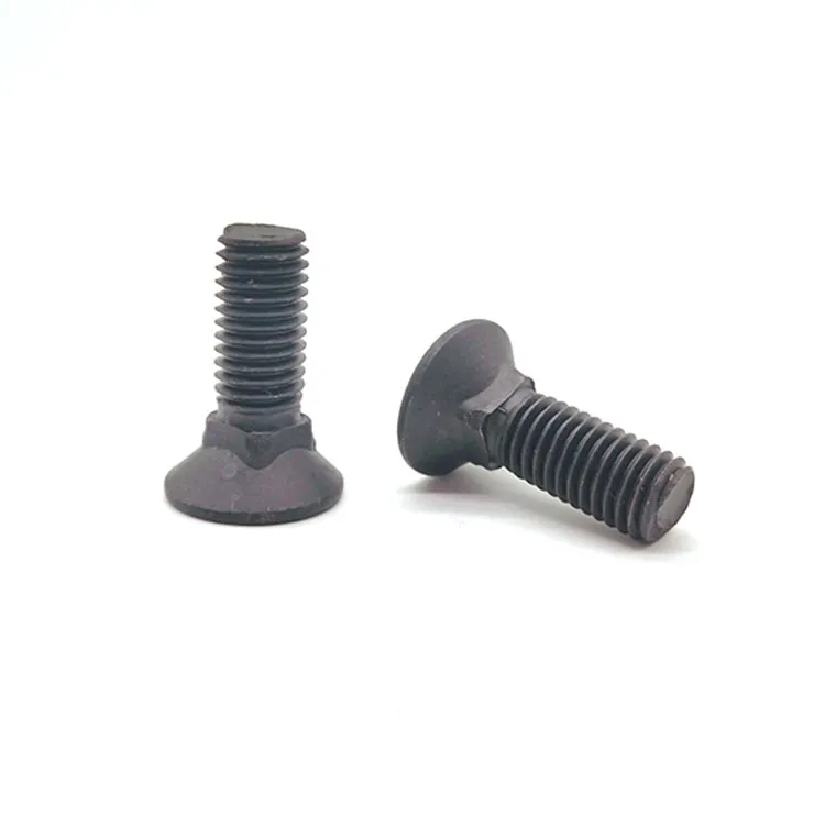 What are the characteristics and materials of carriage bolts?