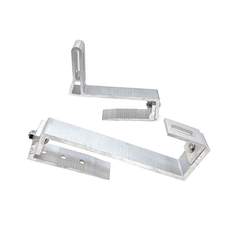 Aluminium Solar Roof Anodized Clamp for Solar Panel Mounting Structure