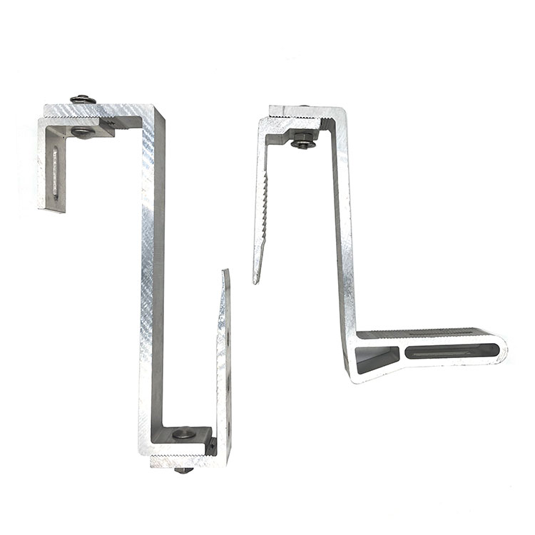 Aluminum MID & End Clamp for Ground Or Flat Rooftop Solar Support Bracket for Solar Panel