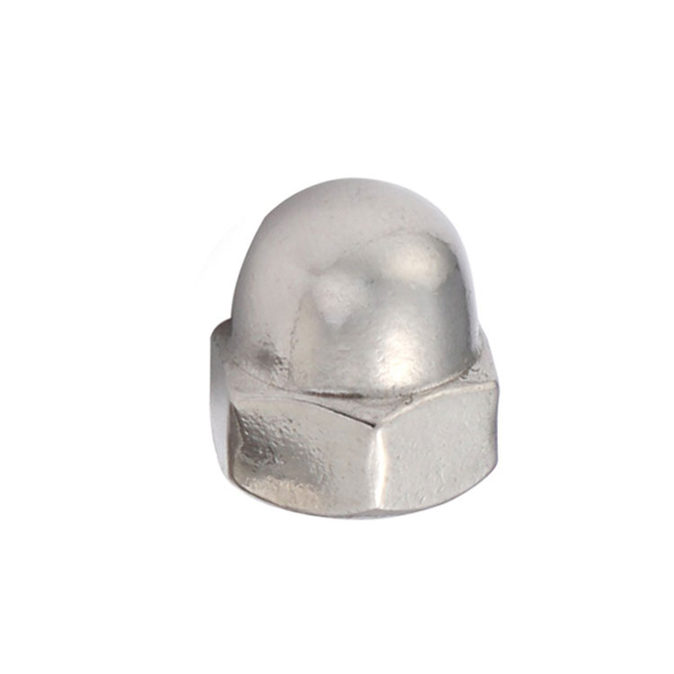 Astm A194 Stainless Steel 304 316 Coarse Domed Flange Nut Hex Head Dome Cap Nut