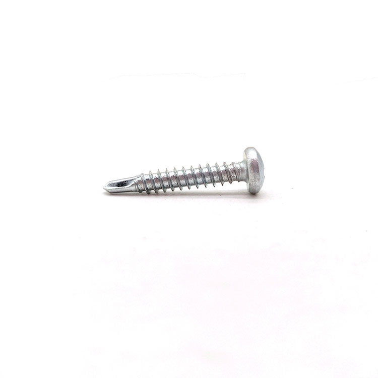 Carbon Steel A2 Zinc Plating Cross Recessed Pan Head Drilling Screws with Wood Thread