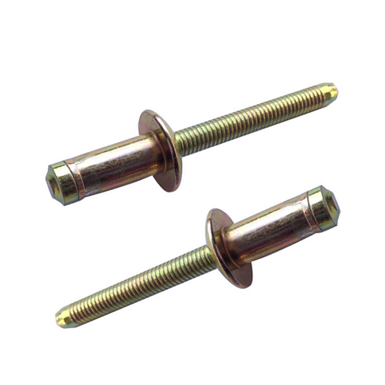 Color Zinc Plated Carbon Steel Hemlock Blind Rivet for Automotive And Railway Industry