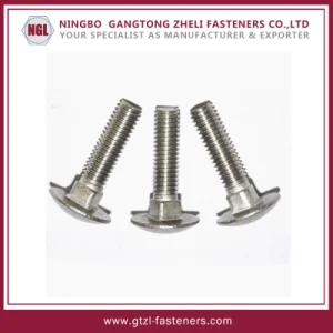 DIN603 Carbon Steel Hot Dip Galvanized GR 4.8 GR 8.8 Full Thread Carriage Bolt