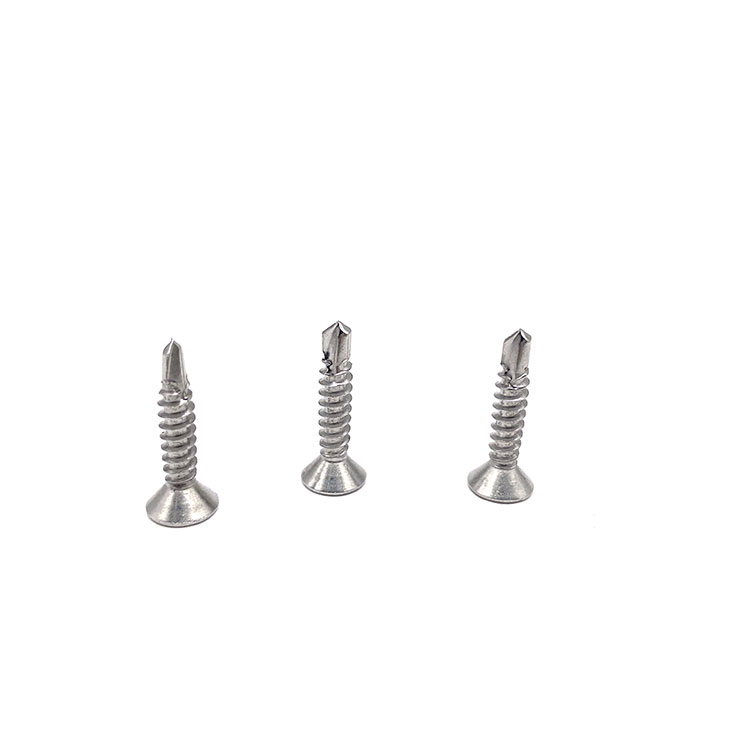 DIN7504P A2 A4 Cross Recessed Countersunk Head Stainless Steel 304 316 Self-Drilling Screws