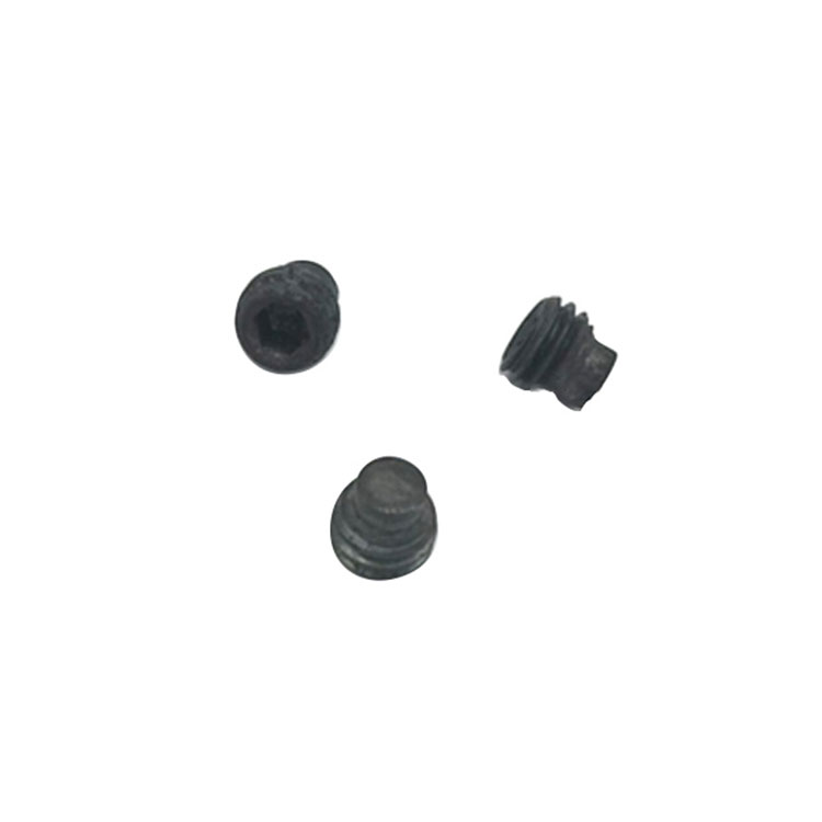 DIN915 black zinc plated hexagon socket Set Screws With Dog Piont