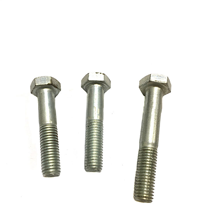 DIN931 Steel Zinc Plated Half Threaded Hex Head Bolts Partially Threaded Metric Bolts Hex Head Screws