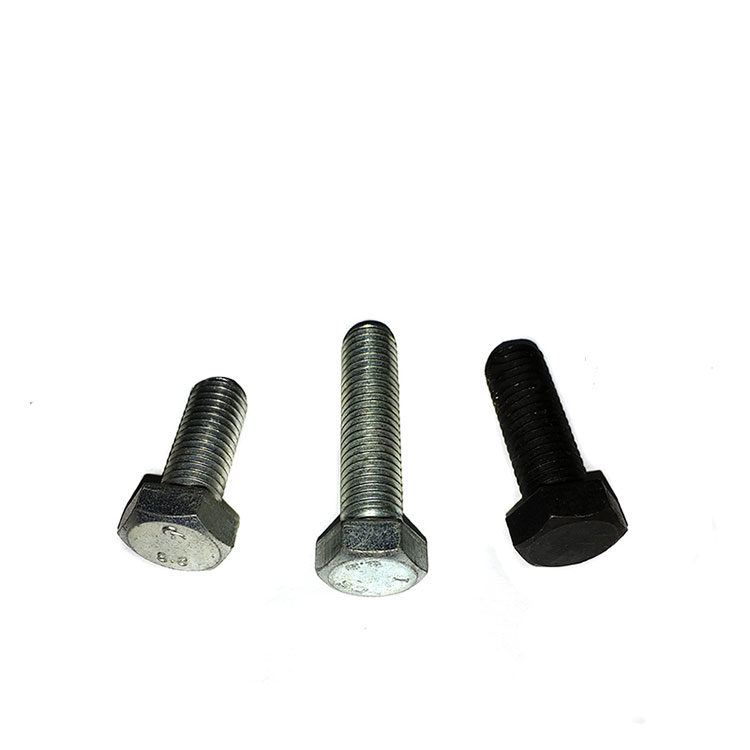 DIN933 DIN931 Carbon Steel Gr4.8 Gr8.8 Gr10.9 Black Zinc Plated Hex Bolt Hex Head Bolt