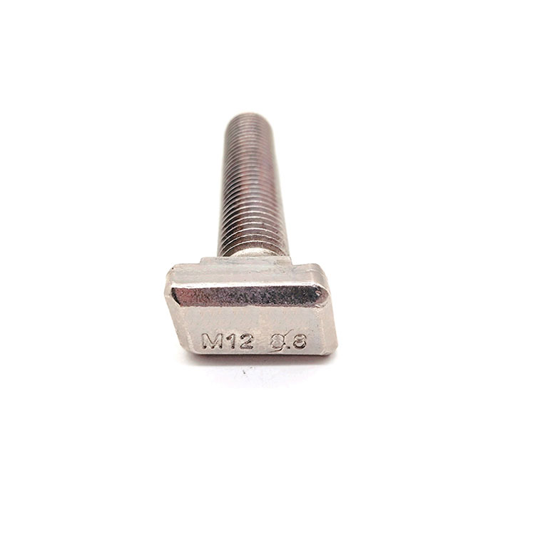 M12 Stainless Steel Rhomboid Head T Bolt With Antiskid Teeth for Curtain Wall