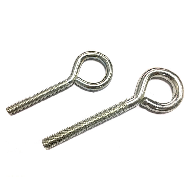 M8 Carbon Steel Zinc Plate Weld Eye Hook Screw