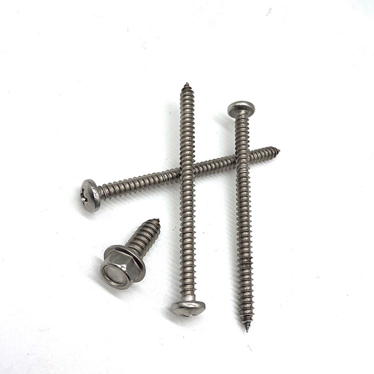 SS 304 316 Pan Head Screw Stainless Steel Self Tapping Screws