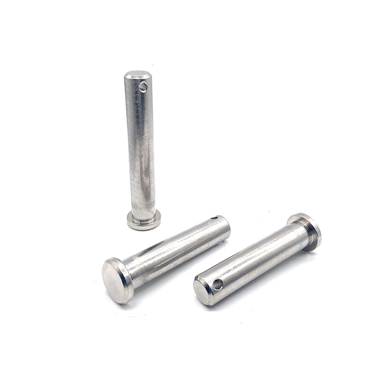 SS304 A2 Flat Head M3 M4 M5 M6 Stainless Steel Clevis Pin with Hole