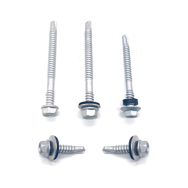 SS316+SCM435 M6 M5.5 Hex Head Composite Self Drilling Bi-Metal Screw