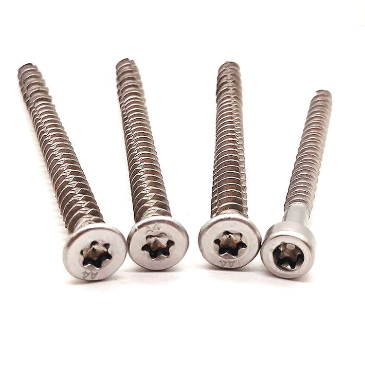 Stainless Steel 304 316 Countersunk Chipboard Steel M3 Fully Threaded Wood Screw