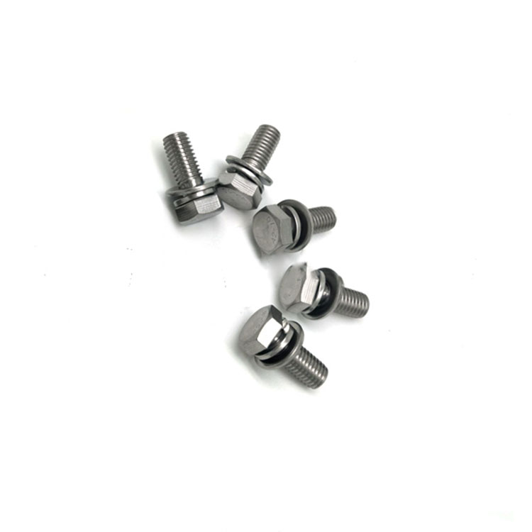 Stainless Steel A2-70 316L Hex Head SEM Combine Machine Screw