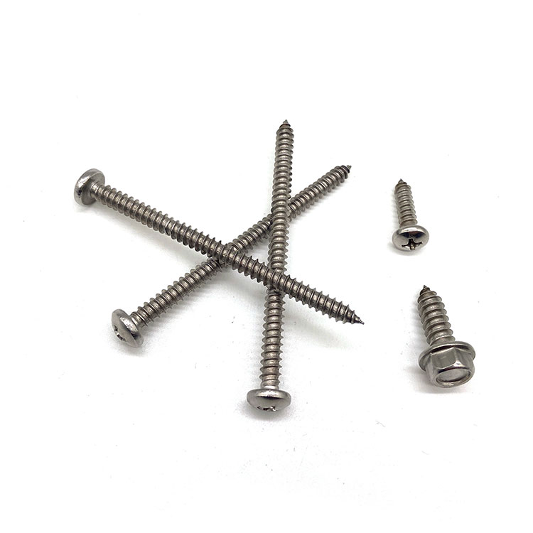 Stainless Steel A2-70 A4-80 Cross Recessed Pan Head Self Tapping Screws