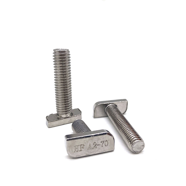 Stainless Steel T Head SS304 SS316 A2-70 A4-80 M3 M4 M5 Hammer Head Bolt